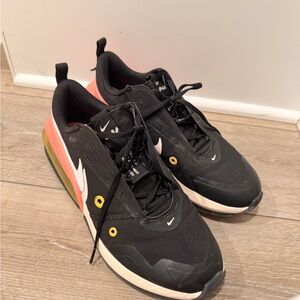 Nike Airmac Womens Black and Yellow Sneakers with Multicolor Accents